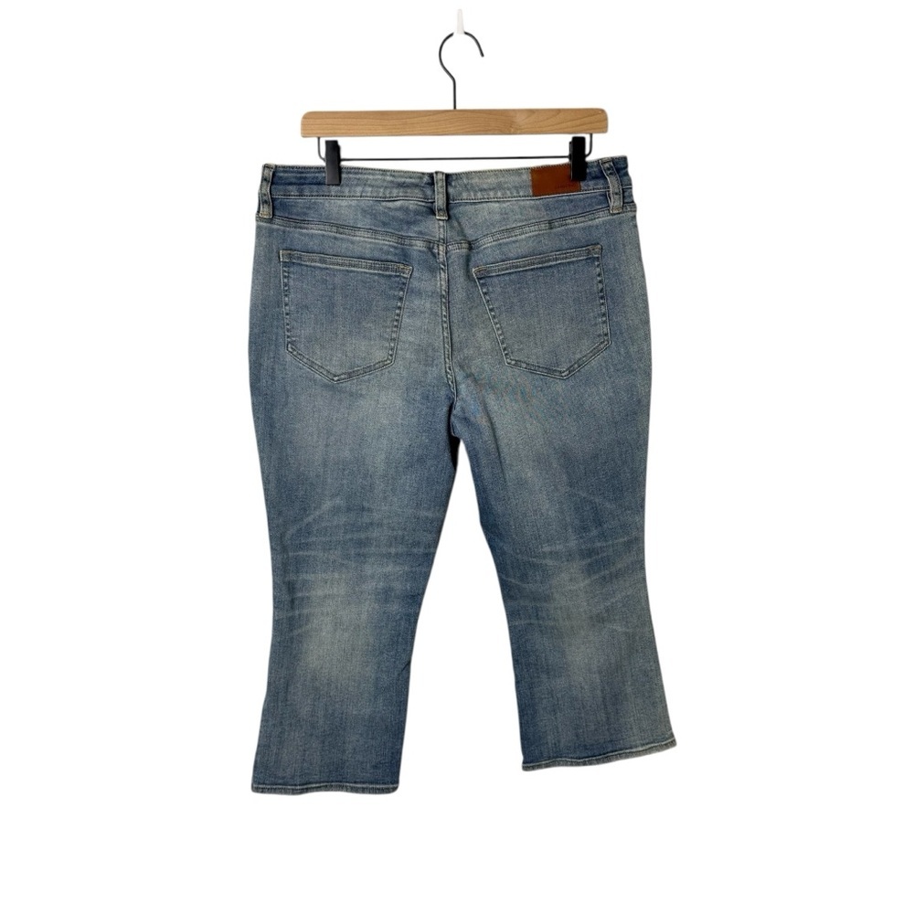 Lands' End Mid Rise Kick Crop Jeans Size 12 Petite - Picture 2 of 6